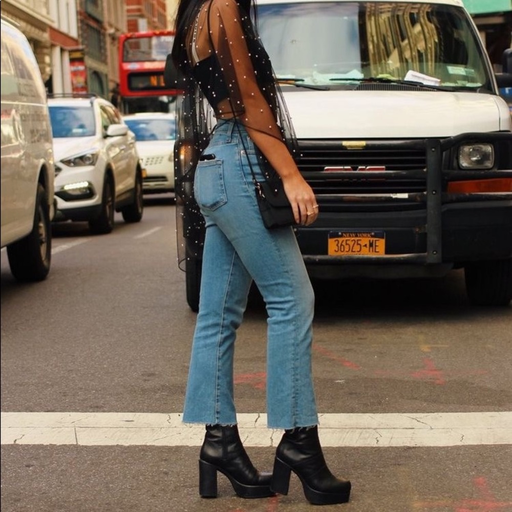 Platform Leather Boots